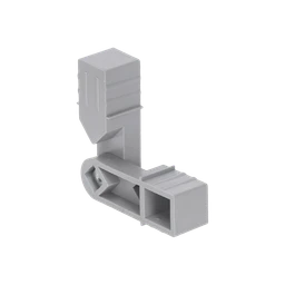 Plastová spojka - pohyblivý kus do profilu 20 x 20 x 1,5 mm