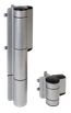 Záves s hydraulickým samozatváračom, 180°, do 200 kg, SILV
