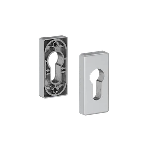 Hliníková rozeta pro cylindrickou vložku, stříbrná - slide 0