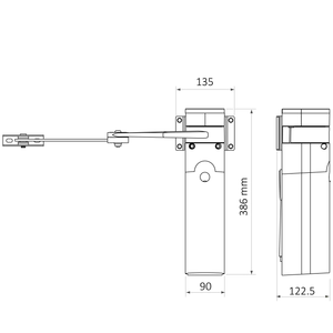 Walky1024C ramenový pohon pre krídlovú bránu WL1024C - slide 5