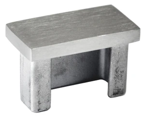 Ukončení na jekl 40 x 20 mm, broušená nerez AISI 304 - slide 1