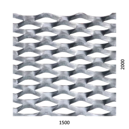 Ťahokov Fe 1500 x 2000 x 1,5 mm, oko 62 x 25 mm, mostík 9 mm