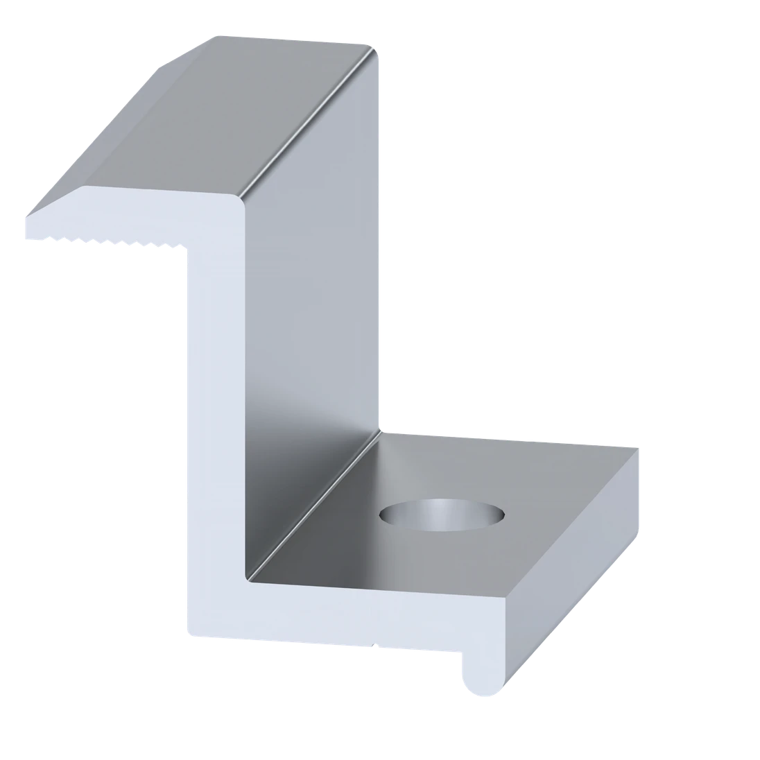 Hliniková koncová svorka na upevnenie solárnych panelov,koncová výška 30 mm