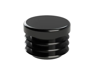 Vnútorná krytka guľatá ø 28 mm, plastová, čierna - slide 1