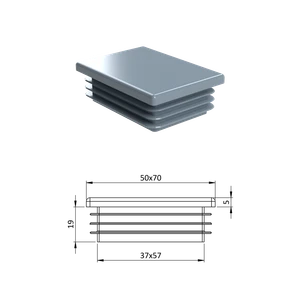 Krytka plastová 50 x 70 mm - slide 0