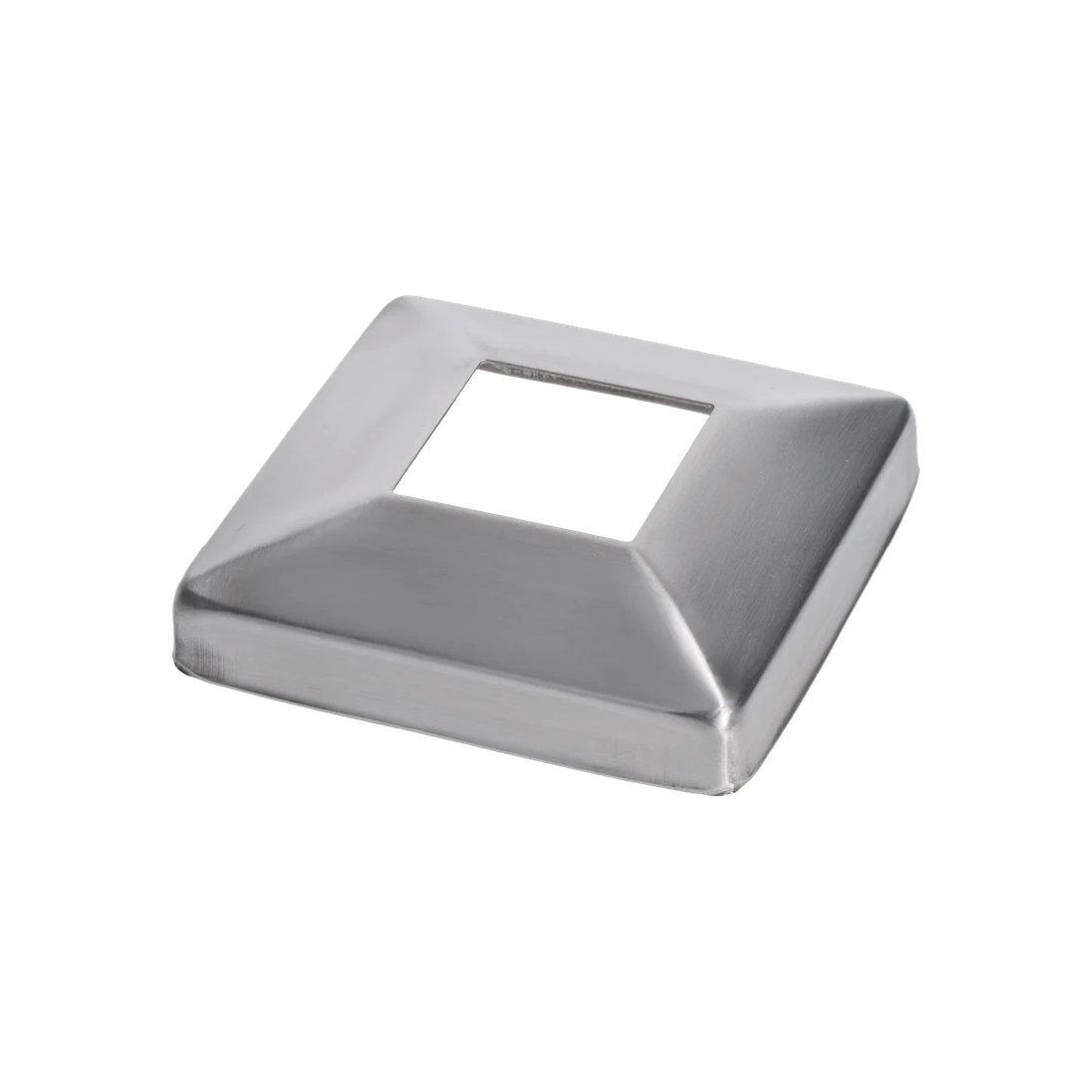 Kryt spodní příruby 99 x 99 mm, broušená nerez AISI 304