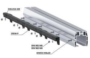 Samonos do 300 kg/6,5 m, profil 95 x 106  mm, hliník - slide 5