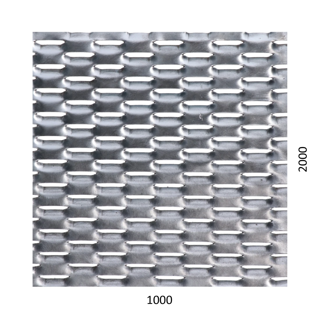 Poškozený tahokov Fe, oko: 47x18mm, můstek: 8mm (1000x2000x1.5mm)