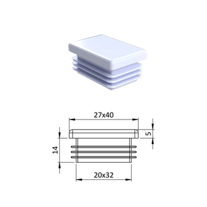 Krytka plastová 27 x 40 mm - slide 0