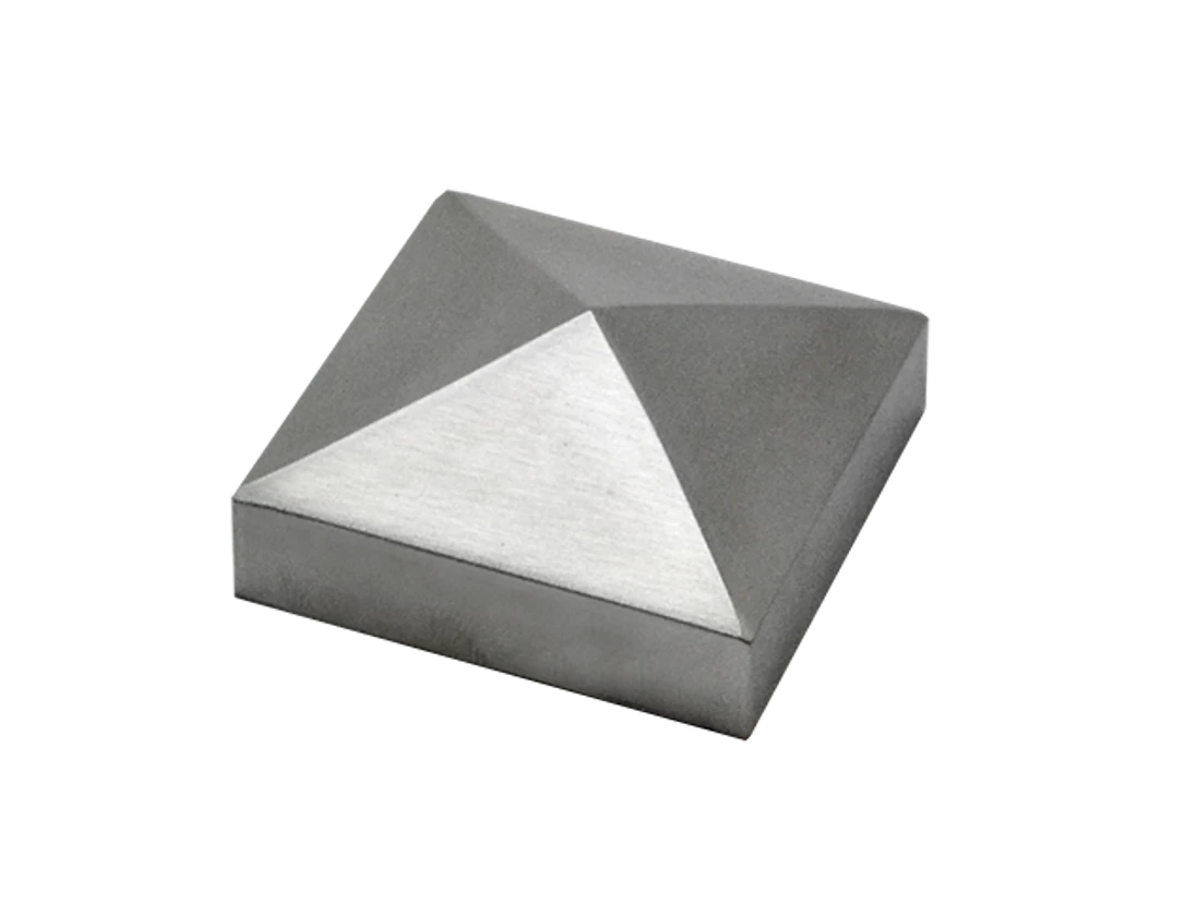 Ukončenie strieška jokla 40 x 40 mm, brúsená nerez AISI 304