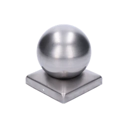 Strieška plechová, 60 x 60 mm s guľou ø 60 mm