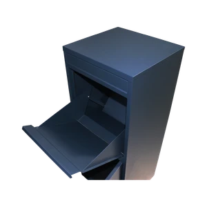 Box na balíky s přepadovou lištou, H = 1020 mm, RAL 7016 - slide 2