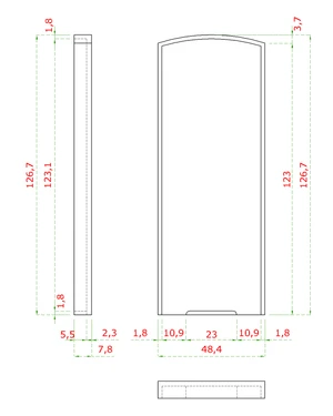 Ukončení k AL kotevnímu profilu, hliník, broušený - slide 1