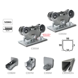 MEDIO samonos do 500 kg/8,5 m, profil 98 x 98 x 5 mm, Zn