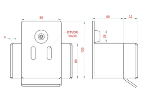PICCOLO samonos do 200 kg/4,5 m, profil 67 x 67 x 3 mm - slide 2
