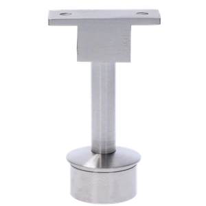 Držiak LED madla pevný, lepený spoj, brúsená nerez AISI 304 - slide 0