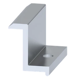 Koncová svorka na upevnenie solárnych panelov, H = 35 mm