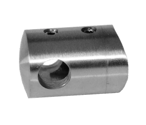 Držiak tyče ø 10 mm na trubku ø 33,7 mm, brúsená AISI 304 - slide 0