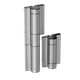 Záves s hydraulickým samozatváračom, 180°, Silver