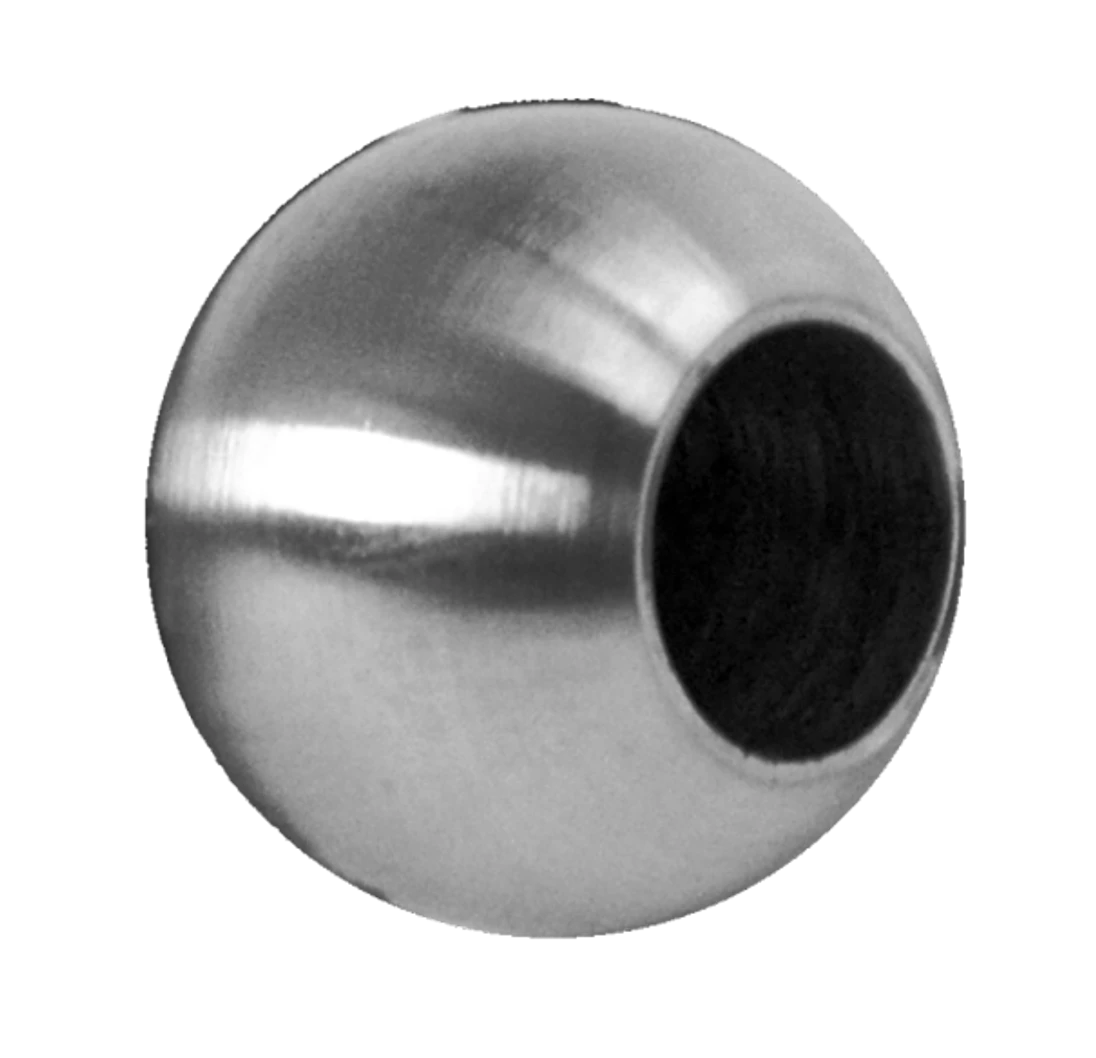 Koule koncová ø 25 mm na trubku ø 12 mm, broušená AISI 304