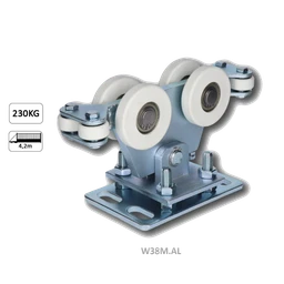 Vozík do 230 kg, nastavitelný, profil 95 × 100 mm, pozink