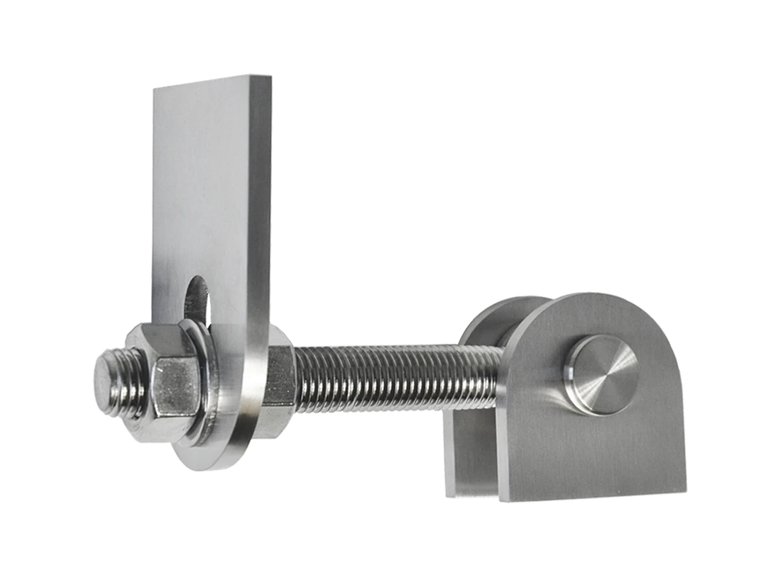 Záves Nastaviteľný s kotviacou platňou, brúsená AISI 304