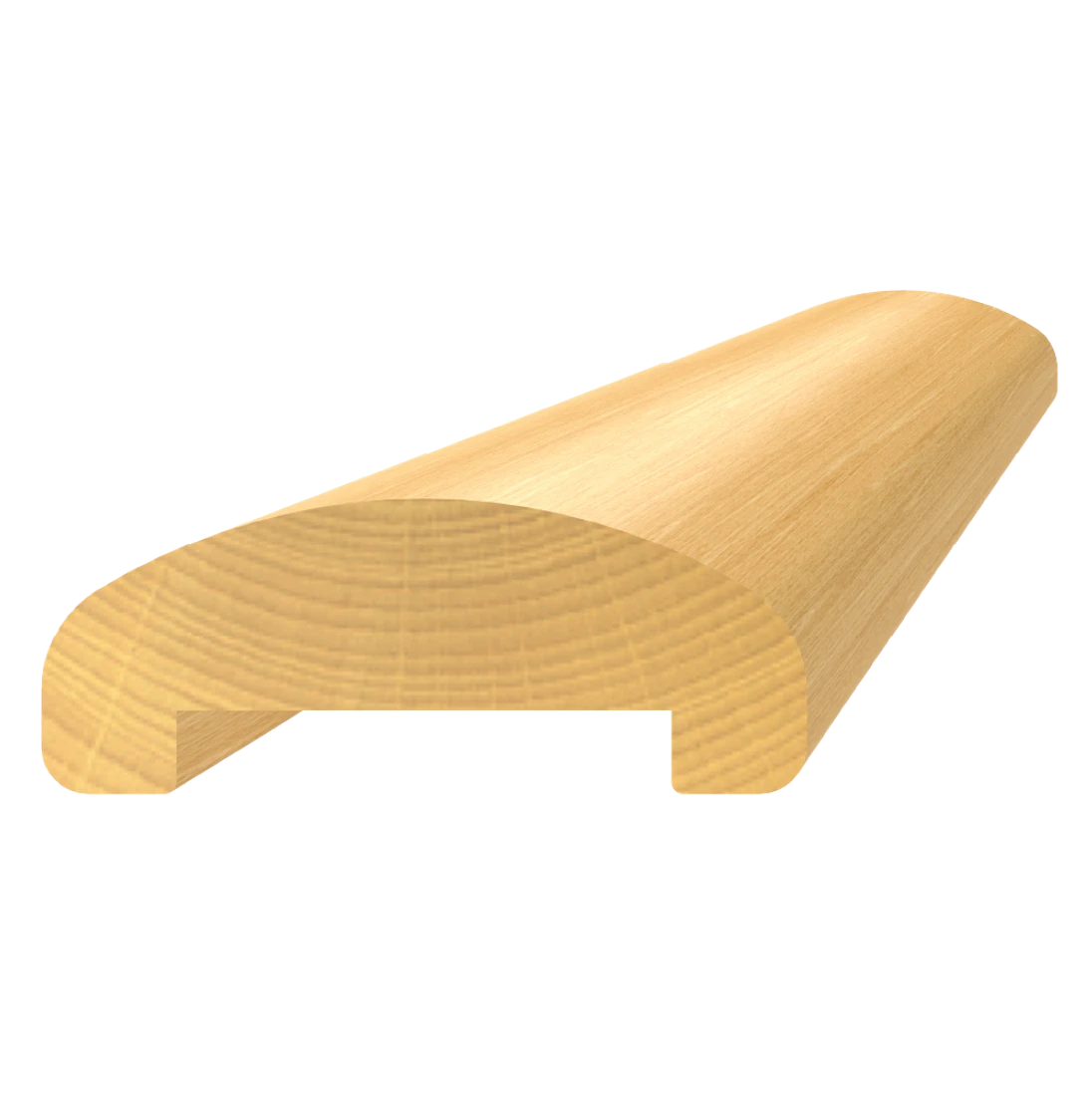 Drevený profil ø 65 x 25 x 3000 mm, buk, brúsený bez náteru