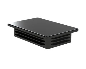 Krytka plastová 100 x 150 mm, čierna - slide 1