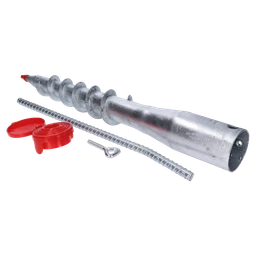 Zemný vrut, ø 55 mm, žiarový pozink