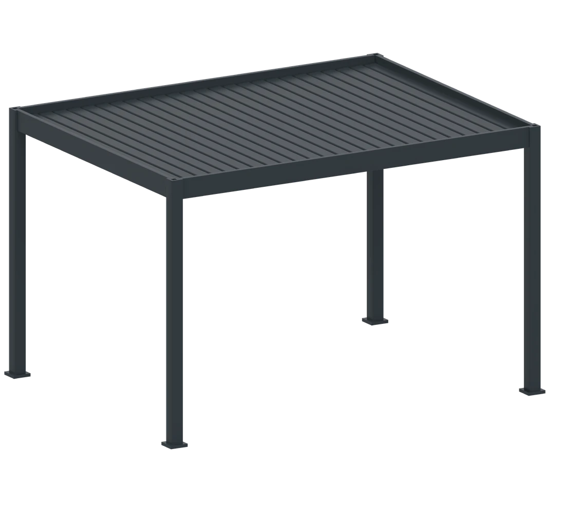 Bioklimatická pergola, hliníková 3 x 4 m, samostatne stojaca