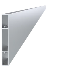 Poškodený Al profil 120 x 16 x 6000 mm, bez povrchovej úpravy