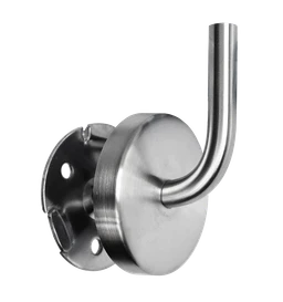 Držiak madla na stenu s krytkou, brúsená nerez AISI 304