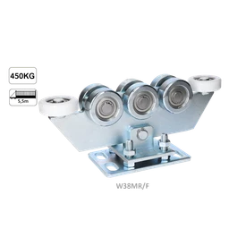 Vozík do 450 kg, nastavitelný, profil 80 × 80 mm, pozink