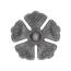 Kvet ø 90 x 5 mm
