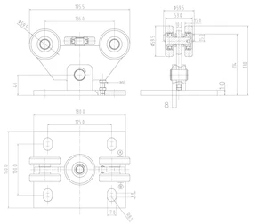 PICCOLO samonos do 300 kg/4,5 m, profil 67 x 67 x 3 mm - slide 2