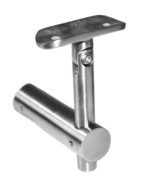 Držiak madla ø 42,4 mm na trubku s kĺbom, brúsená AISI 304 - slide 0