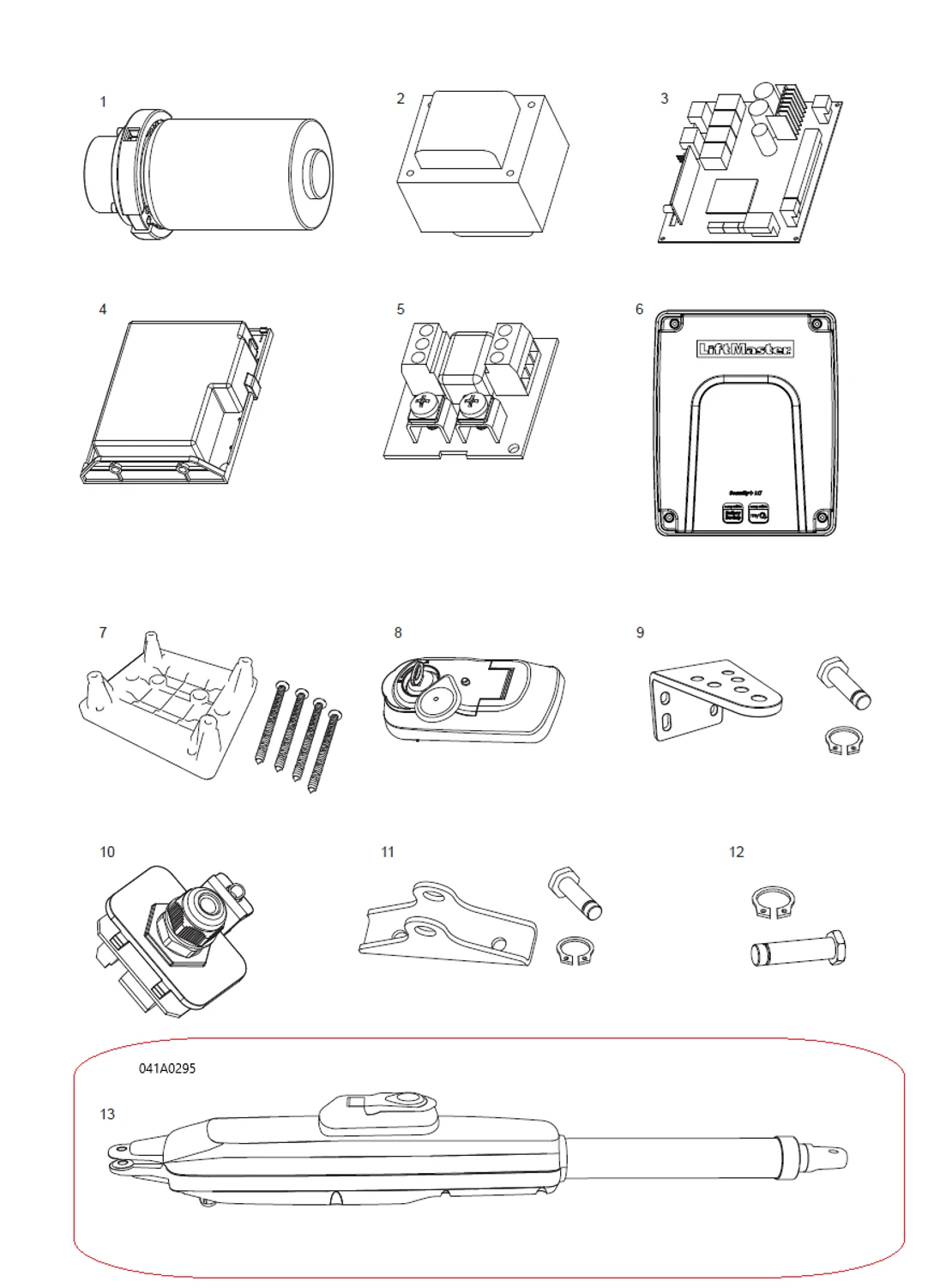 041A0295 kompletní rameno LA250EVK