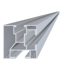 Profil pre solárne panely, 40 x 40 x 3015 mm, bez úpravy