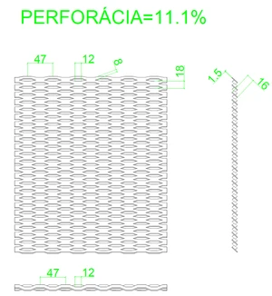 Poškozený tahokov Fe, oko: 47x18mm, můstek: 8mm (1000x2000x1.5mm) - slide 3