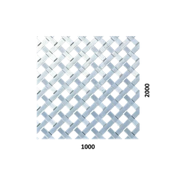 Dierovaný Zn plech tkanina, otvor 10 x 10 mm, rozteč 17 mm