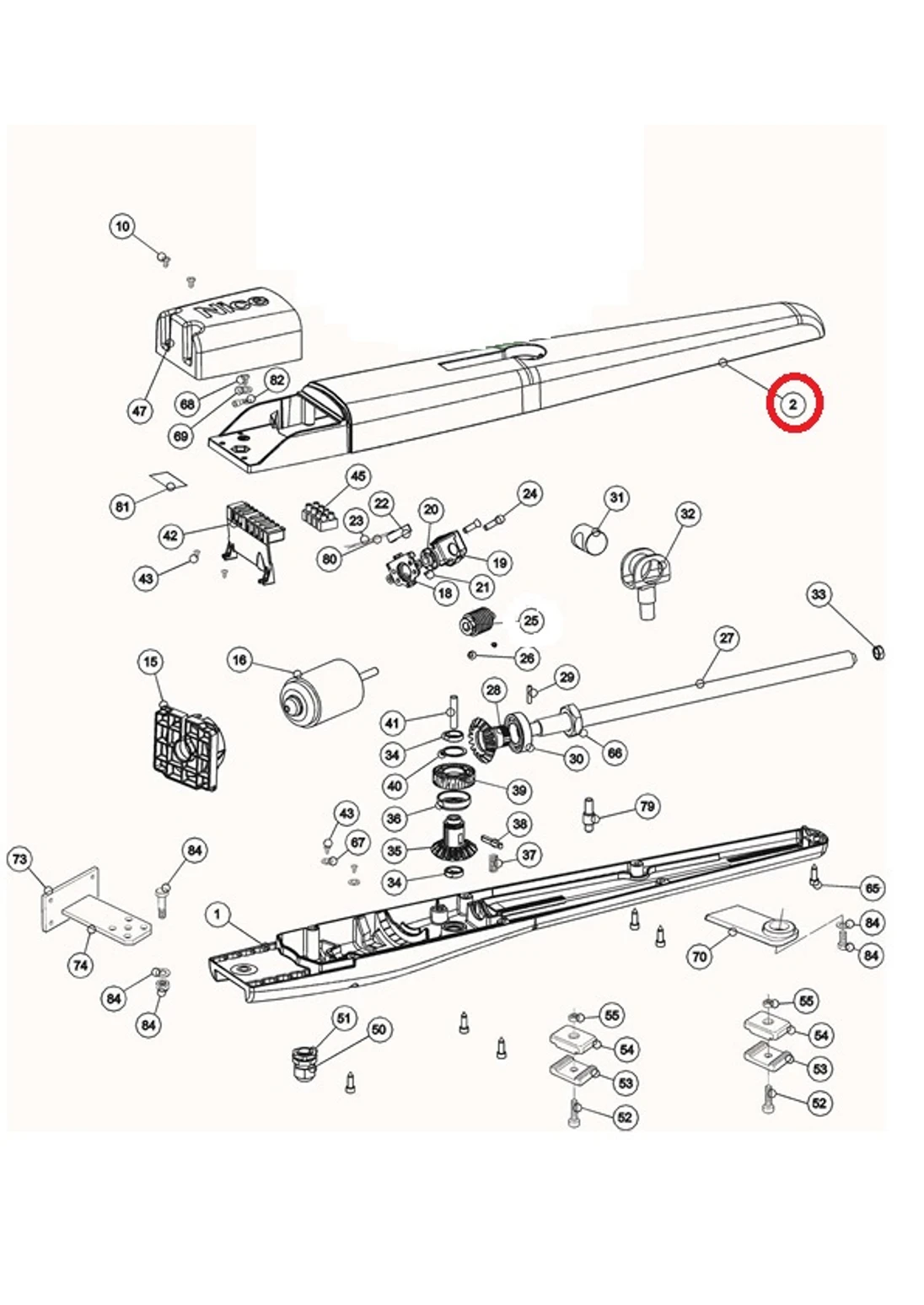 DOPRODEJ BMG1597R04.45673 korpus horní pro TOONA4... - potom jen v kitu SPCG013700