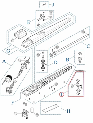 PRMB06R01 set mech. doraz  pro TO4/5 - slide 1