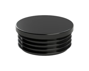 Vnútorná krytka guľatá ø 70 mm, plastová, čierna - slide 1