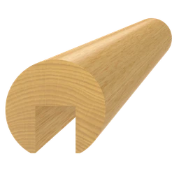 DOPREDAJ! Drevený profil ø 42 x 3000 mm (17 x 20 mm), brúsený buk