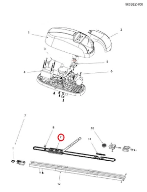 800CARRSEZ plastový bežec - slide 0