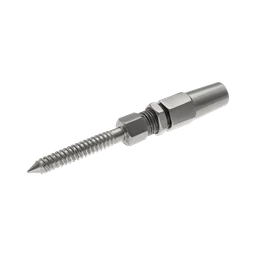 Úchyty do dřeva pro lanko ø 4 - 6 mm, broušená AISI 316