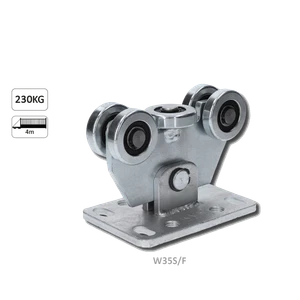 Vozík do 230 kg, pevný, profil 60 x 60 mm, pozinkovaný - slide 1