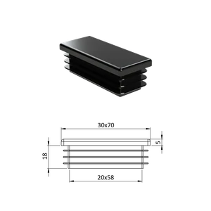 Krytka plastová 30 x 70 mm - slide 0