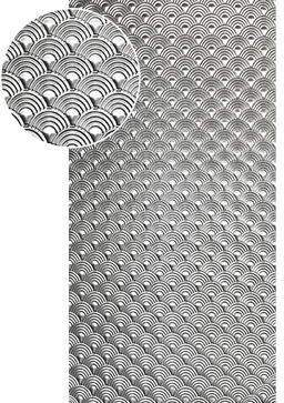 Plech  pozinkovaný, 2000x1000x1,2mm - DÚHA, 3D vzor