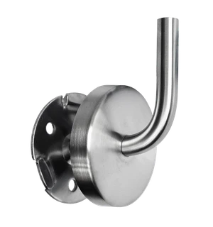 Držák madla na stěnu s krytkou, broušená nerez AISI 304 - slide 0